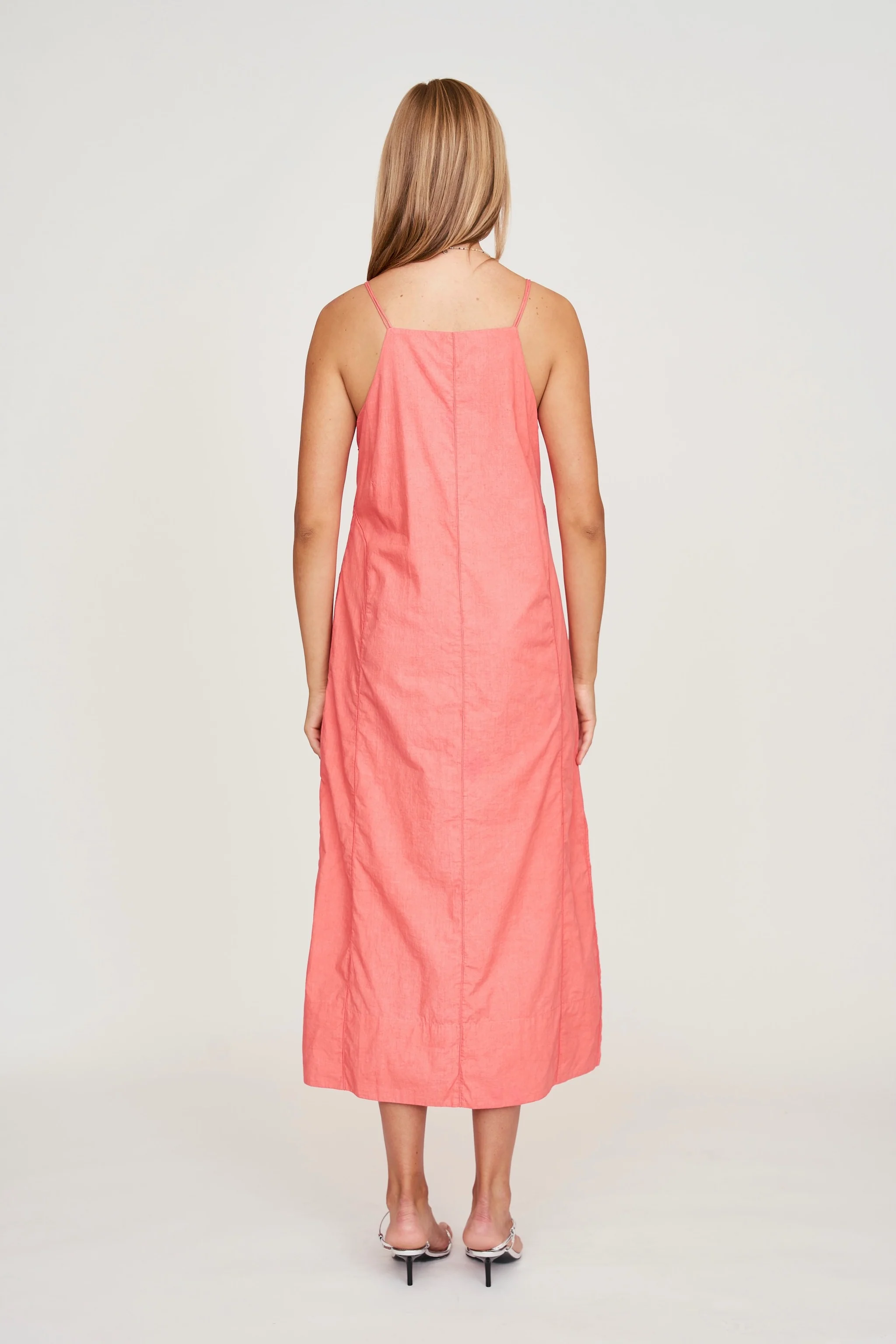 Como Dress in Coral - Image 6