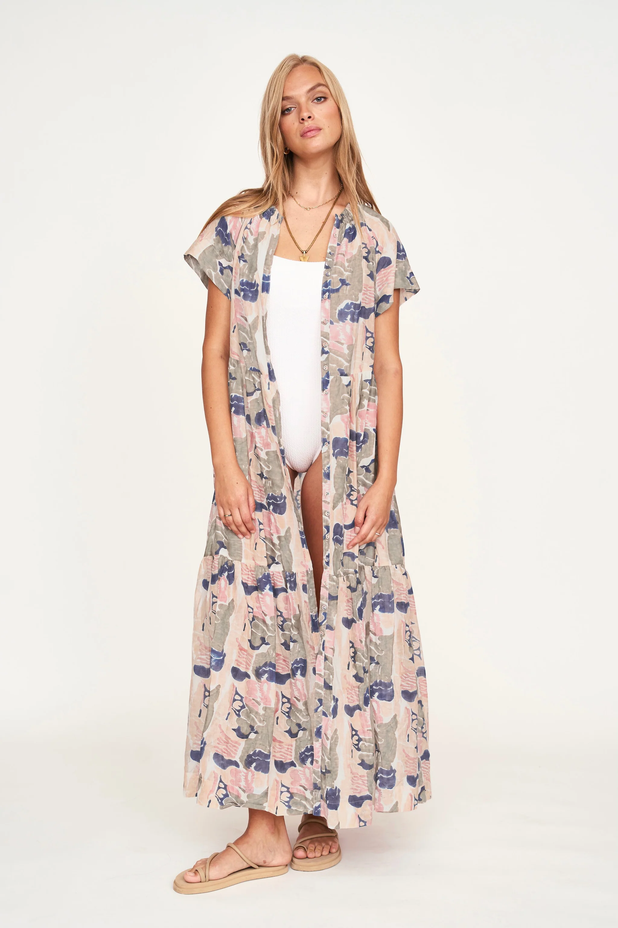 Vienna Maxi Dress in Reef in Shortcake - Image 4