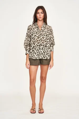 Kyoto Shirt in Seaglass in Branch