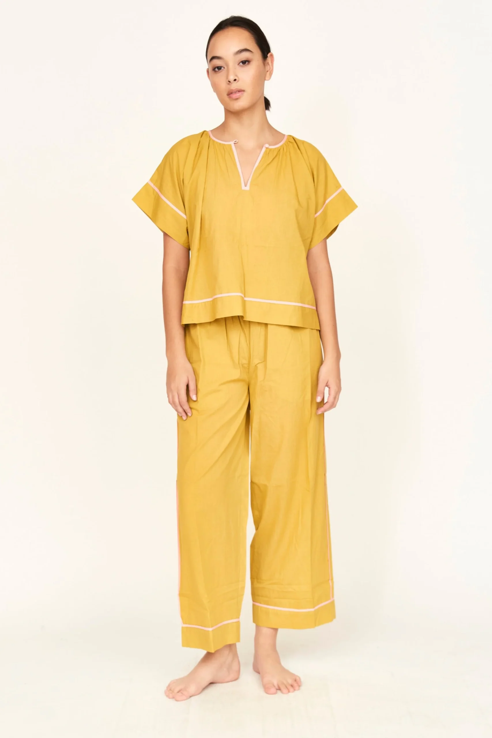 Pajama Pant Set in Sulphur