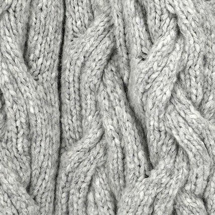 Handknit Cortina Cable Cardigan in Dove Grey - Image 8