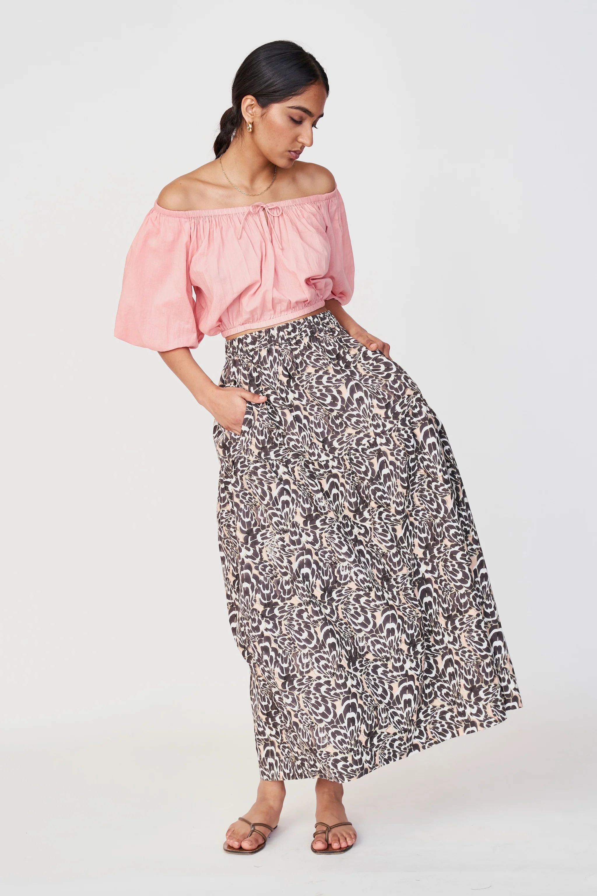 Brighton Skirt in Sandy Shell - Image 2