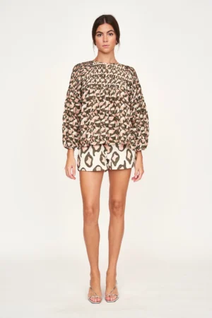 Kerala Blouse in Seaglass in Rosewood