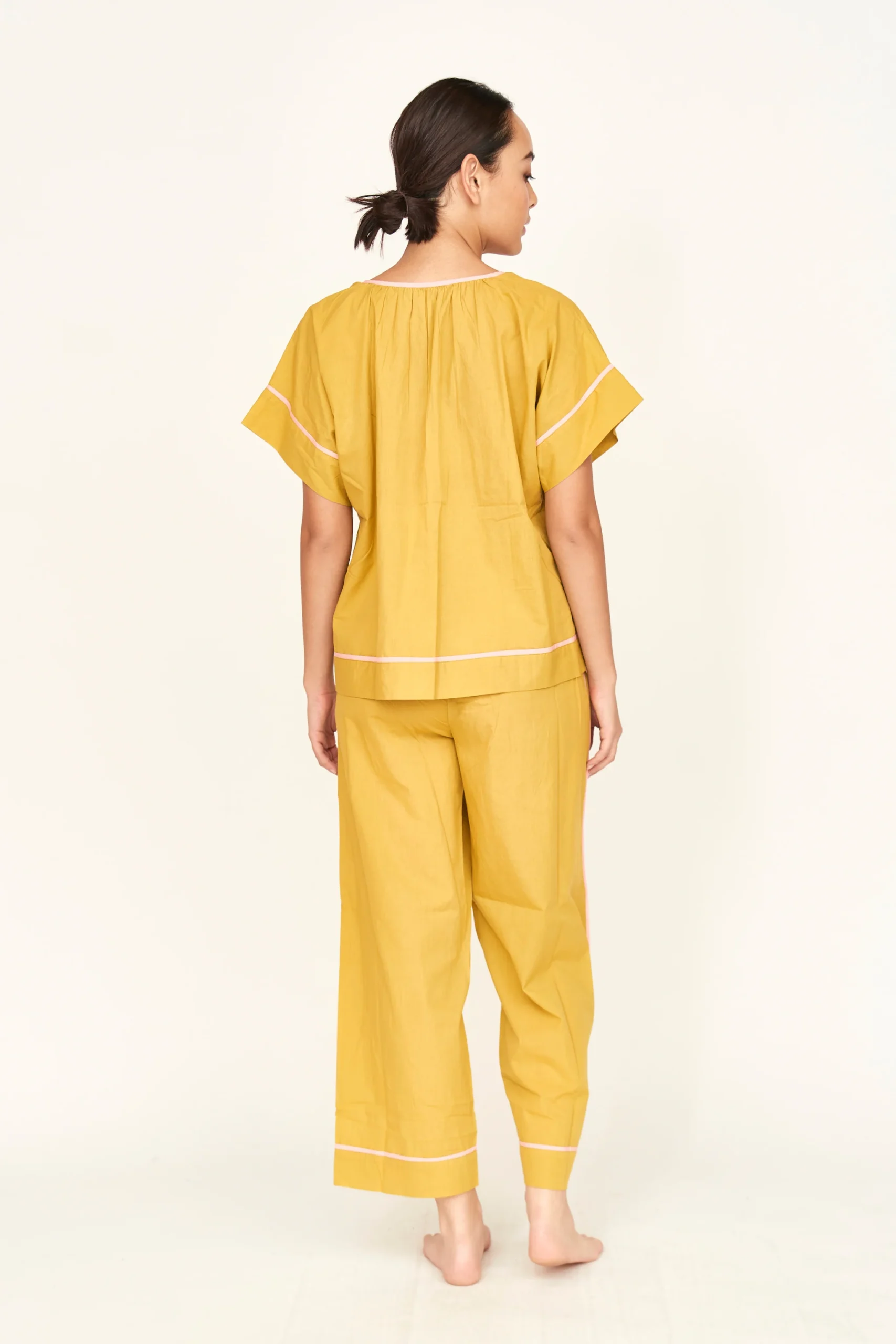 Pajama Pant Set in Sulphur - Image 4