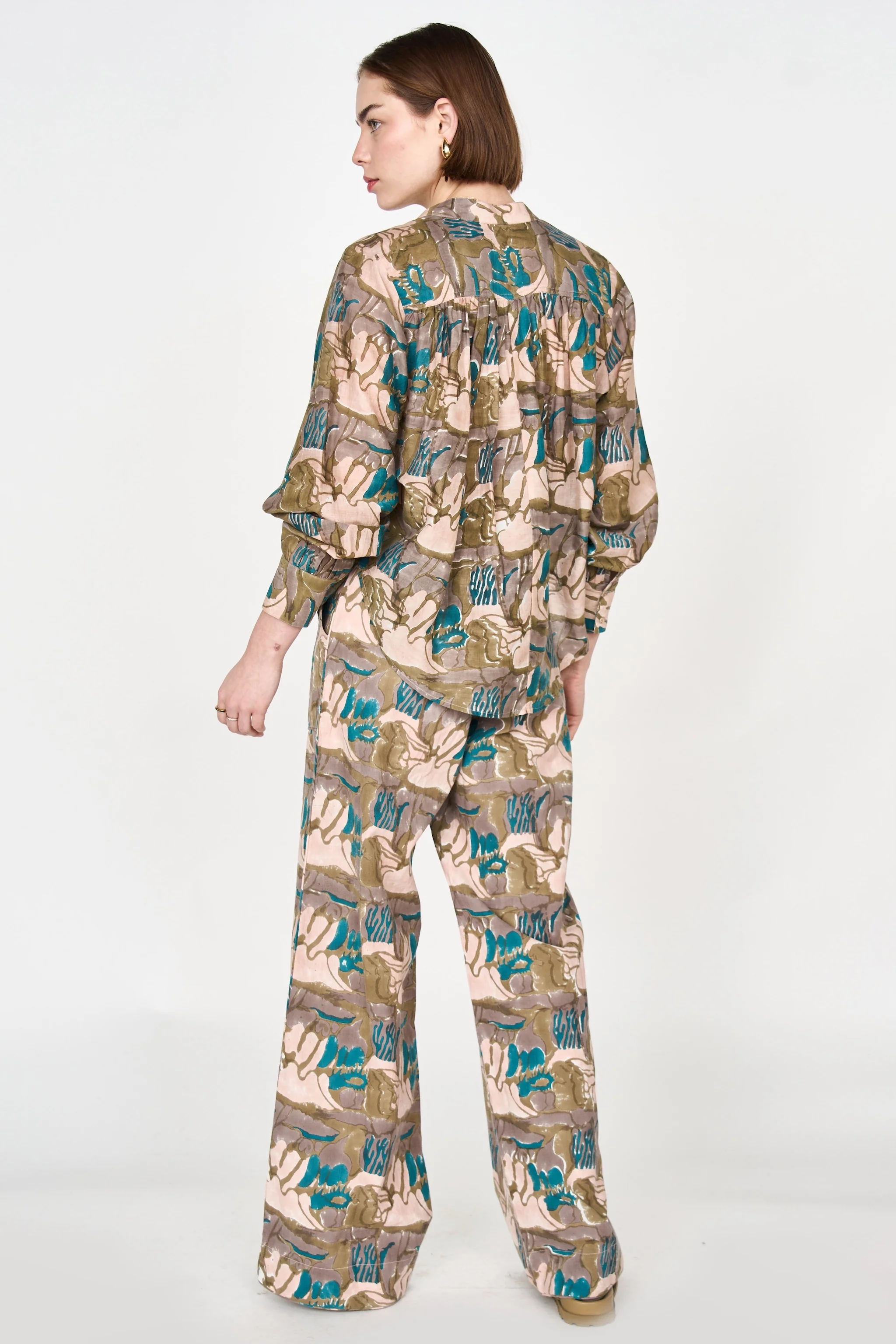 Florence Blouse in Moss Reef Print - Image 7