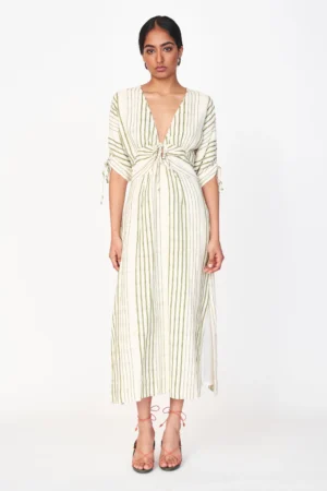 Silver Lake Dress in Garden Stripe