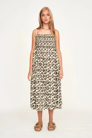 Janeiro Dress in Seaglass in Branch