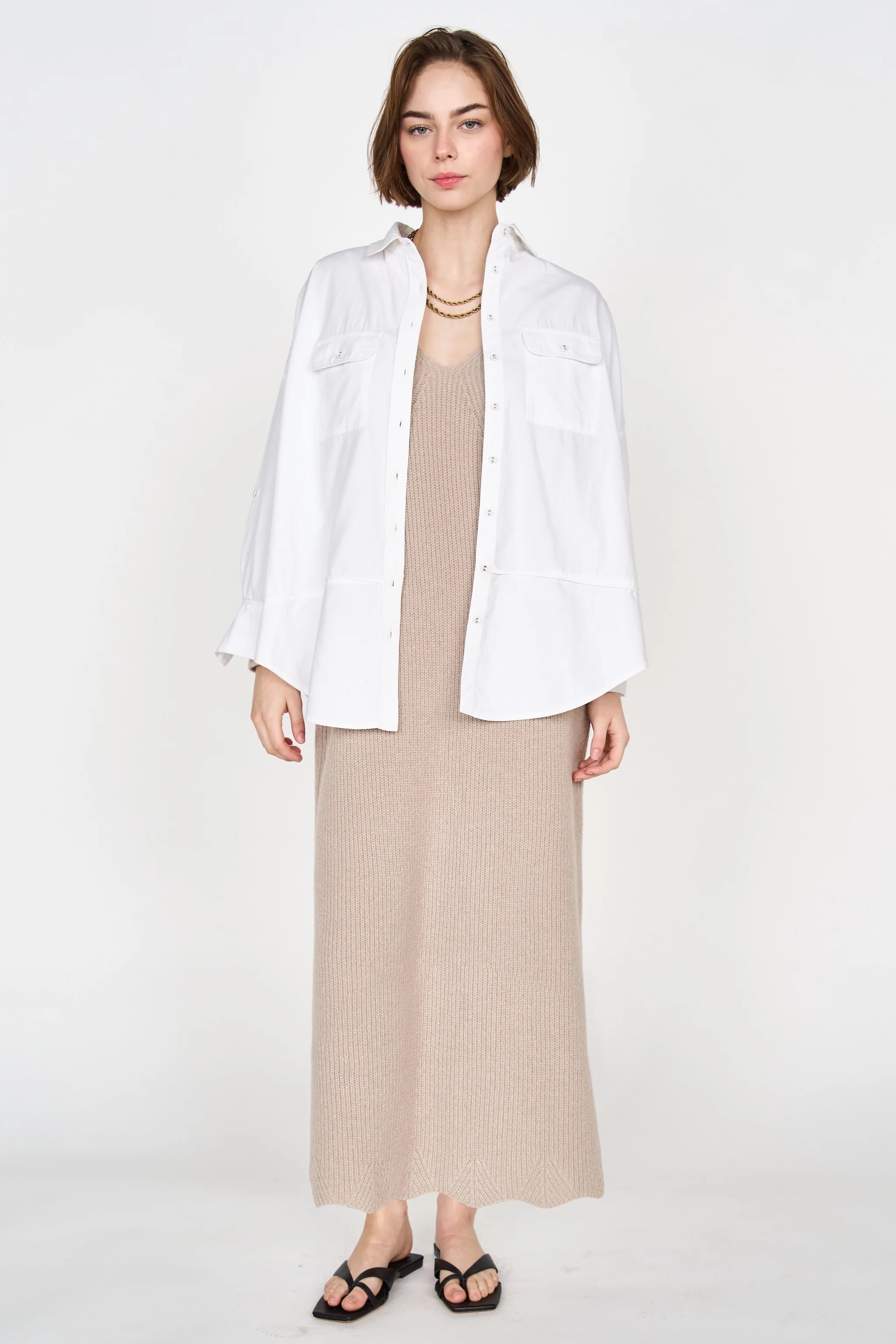 Kyoto Shirt in White Poplin - Image 8