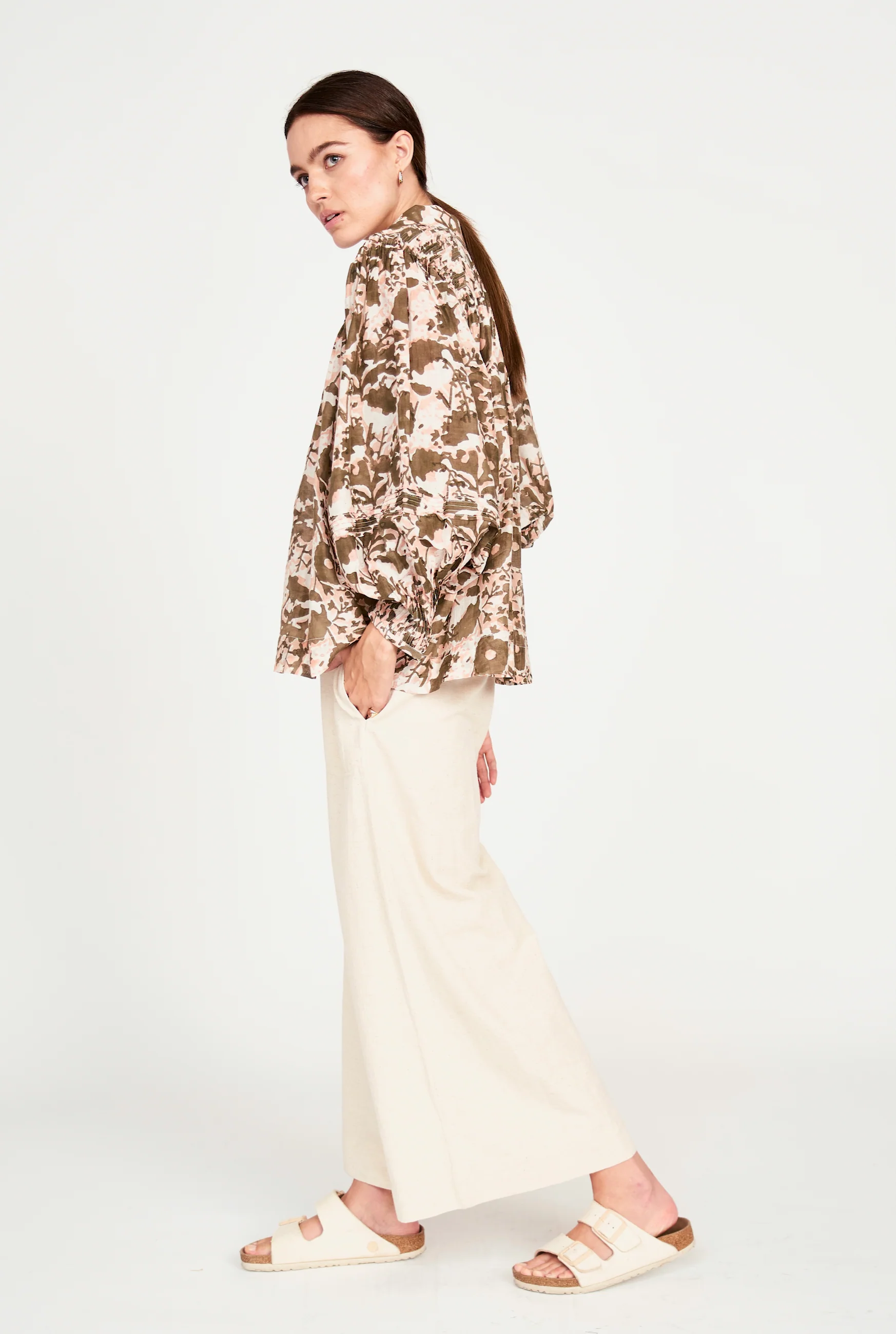 Kerala Blouse in Garden Bloom - Image 3