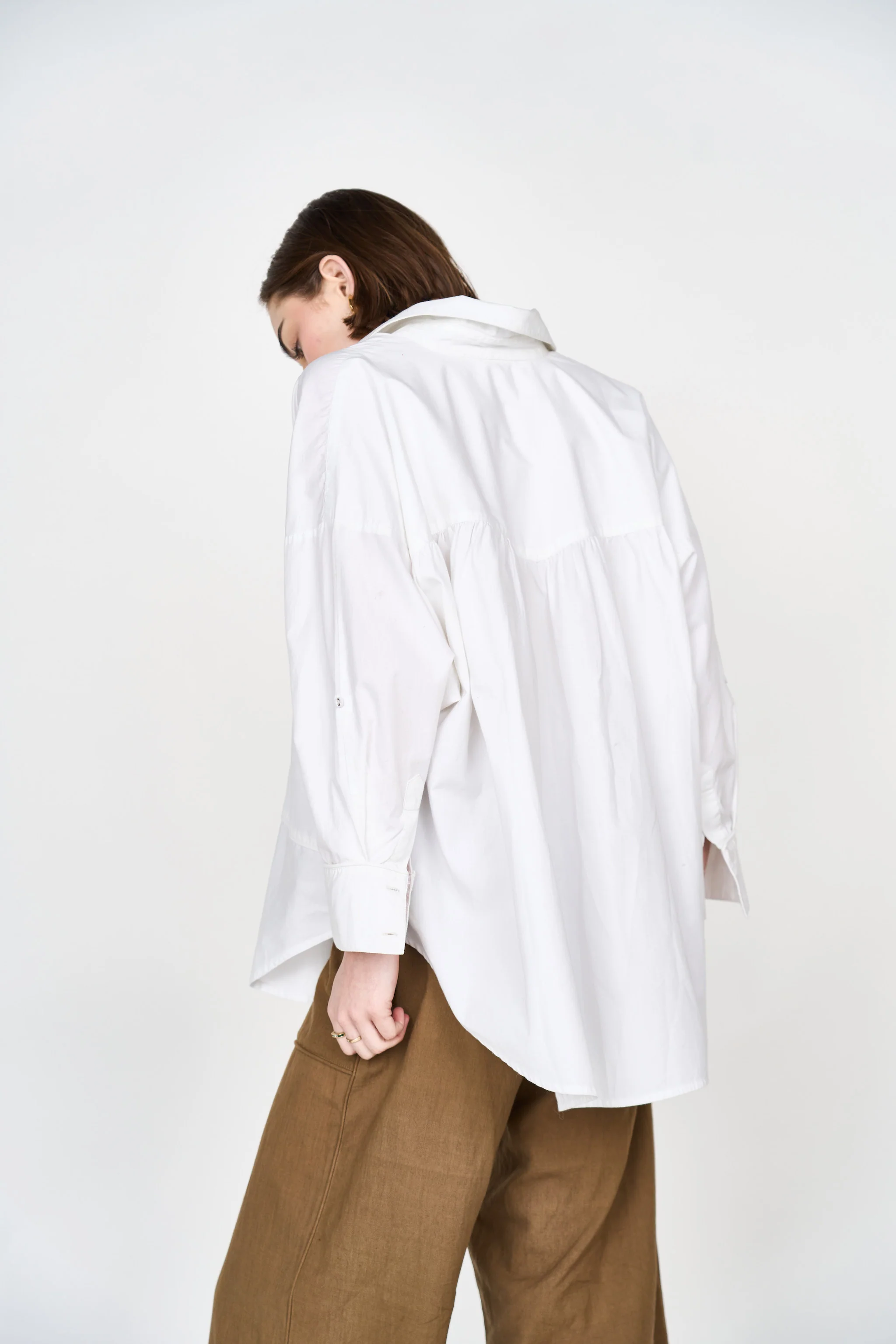 Kyoto Shirt in White Poplin - Image 5