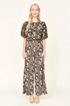 Tivot Pant in Olive Labyrinth