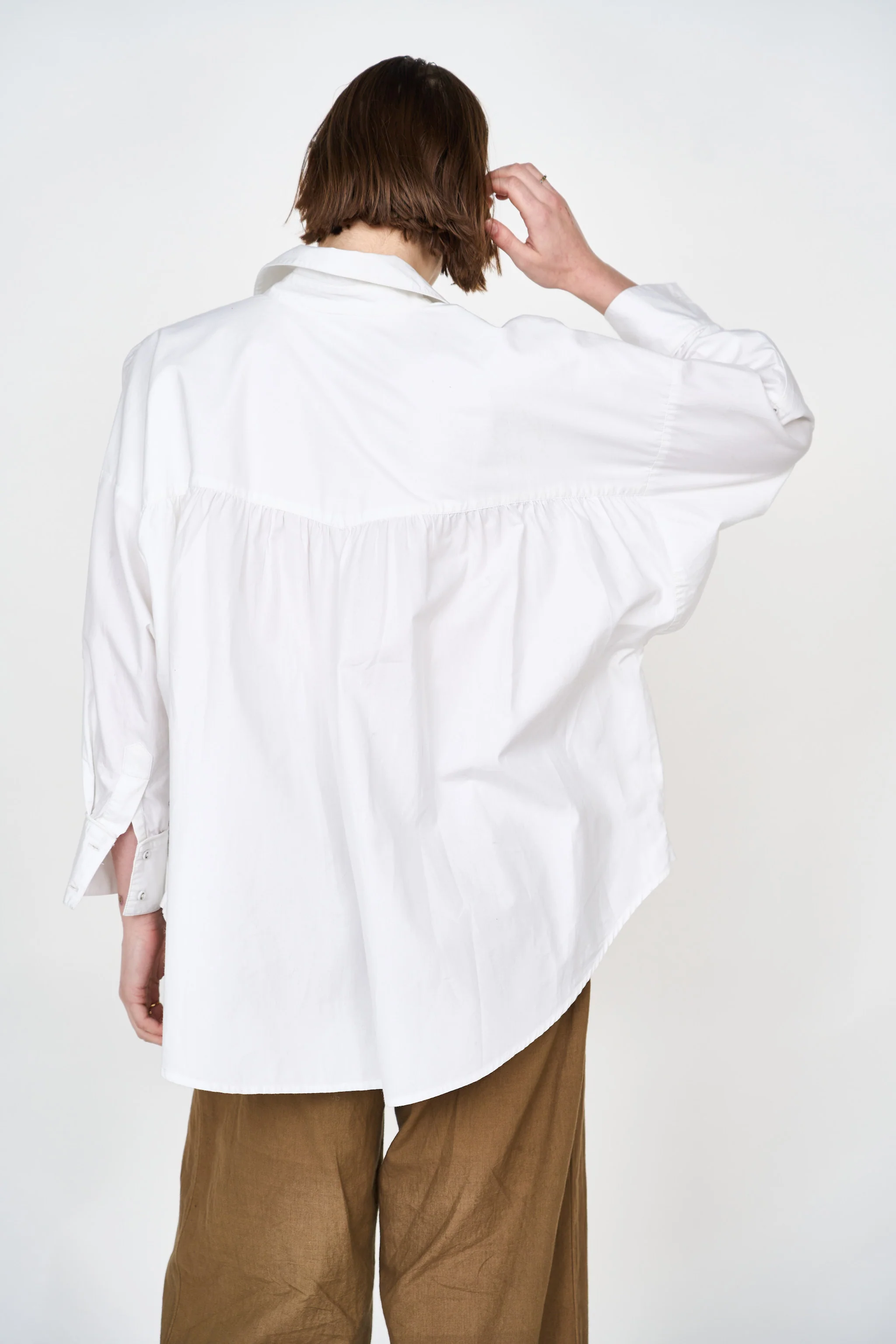 Kyoto Shirt in White Poplin - Image 6