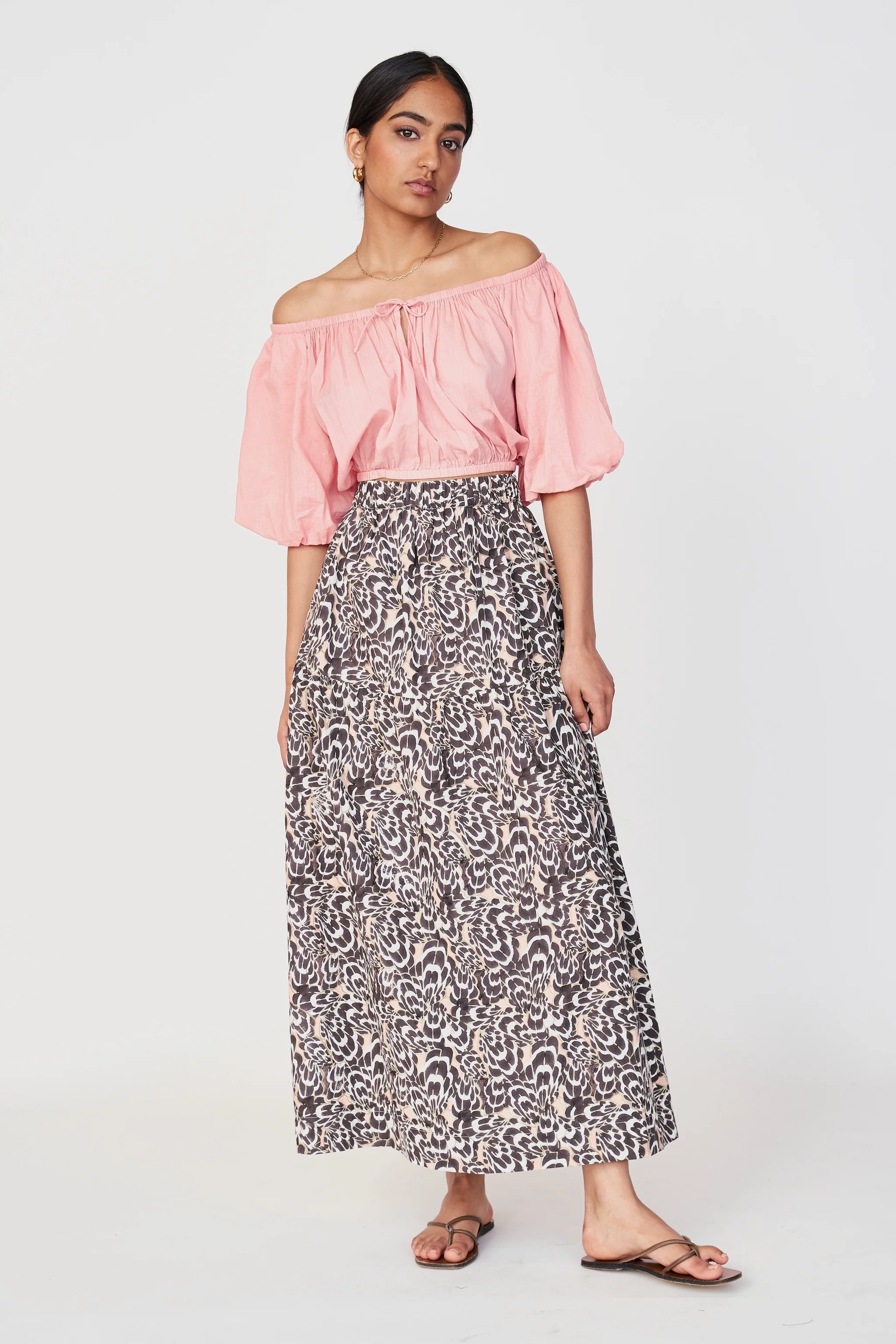 Brighton Skirt in Sandy Shell