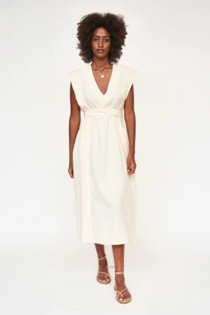 Laguna Dress in Parchment