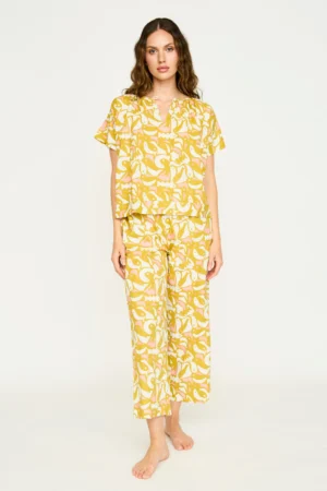 Pajama Pant Set in Canary